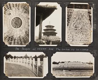(NAVY TOUR--ASIA) A servicemans album with nearly 300 photographs documenting his 1934 tour of China and Japan.